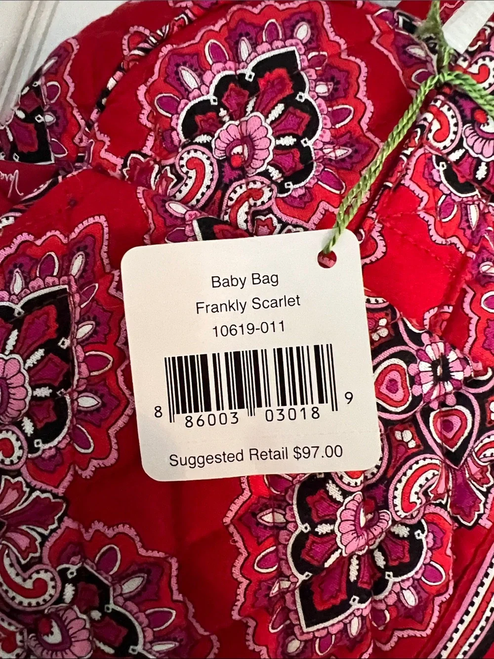 Vera Bradley Baby Bag Red Scarlet